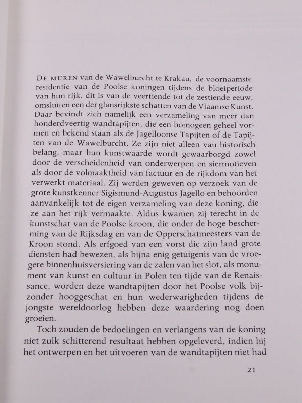 Boek- De vlaamse wandtapijten van de Wawelburcht te krakau